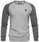 REPUBLIX Herren Basic College Sweatjacke Pullover Hoodie Sweatshirt R5040 Hellgrau/Anthrazit 3XL