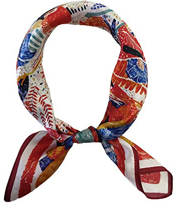 Pañuelos ligeros, cuadrados y pequeños para la cabeza de 100 % seda de morera y satén para mujer, para dormir, 53 x 53 cm