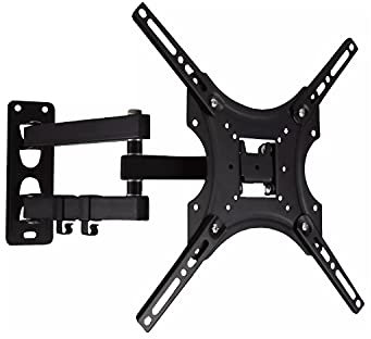 Philips SQM9232/00 TV Wall Mount Universal Swivelling for TVs from 17 Inches to 42 Inches LCD, OLED, QLED, LED Plasma Curved Flat Screen TV Monitor, Black