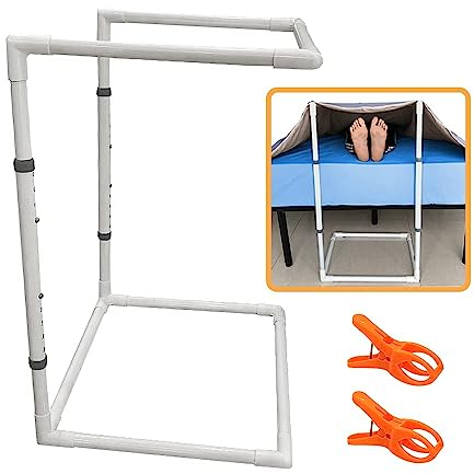 Blanket Lifter for Feet Support Bed Sheet Cradle Raiser Lift Bar Foot Tent Adjustable Height Hospital Bed Rail Assistance Toe Arthritis Gout Care Leg Ankle Surgery Recovery (26- 34)
