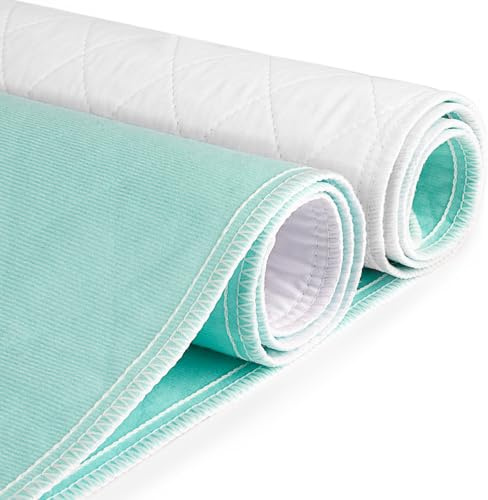CoolShields Waterproof Bed Pads Incontinence Washable Reusable Bedwetting Mattress Protector Pad for Kids, Adults, Elderly, and Pets 34'' x 52'' (1 Pack)
