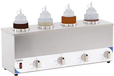 Casselin - Aquecedor de molho (4 garrafas, aço inoxidável)