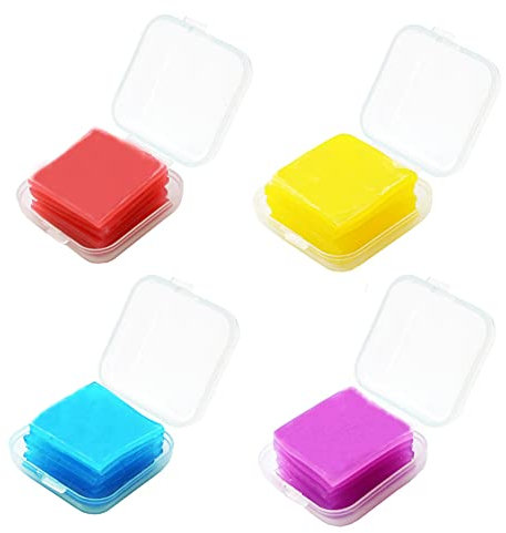 24 Stück Diamant Malerei Kleber Ton 5D Diamond Painting Wachs DIY Diamantmalerei Kunst Wachs Quadrate Stickerei Kreuzstich Schlamm bunte Malerei Ton Wachs für Stickerei Malwerkzeuge Zubehör (2 x 2 cm)