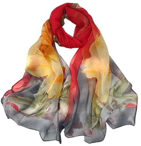 FAIRYGATE Chiffon Schal Damen Stola Abendkleid Damen Festlich Leichter Weicher Hochzeit Brautjungfer Perfekt Hochzeitsabendkleider Kleider A4621