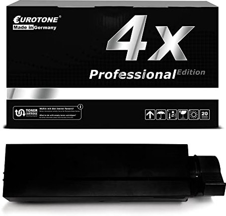 EuroPro Toner 4X kompatibel für Oki B412 B432 B512 ersetzt 45807102 Black Schwarz