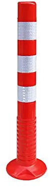 Bolardos De Goma Blanda Tipo Fijo, Barrera De Aparcamiento De Alta Visibilidad Amarilla Bolardos Bloqueadores De Barreras De Advertencia Postes De Estacionamiento para Vías De Acceso De Distritos