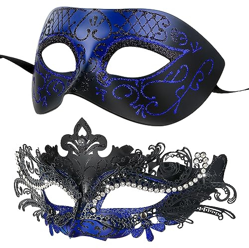Hoshin Venezianische Maske für Damen und Herren, Maskenball Masken Fasching Kostüm für Ball Venedig Halloween