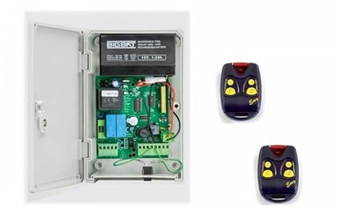 KIT CENTRALINA SERRANDA CON 2 TELECOMANDI E LUCE DI CORTESIA NORTON GARAGE AUTOMAZIONE