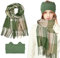 DTYGUIXE Damen Schal Winterschal Quastenschal Weich Herbst Winter Schal Winter Strickschal mit Fransen Warme Schal Modeschal Winter Feinstrick Halstücher mit Mütze für Mutter, Tochter, Freundin
