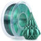 SUNLU Silk PLA Plus 3D Druckerfilament, zweifarbiges glänzendes PLA+ Filament 1.75mm, Seidentexturen, 360° Drehung enthüllt vielfältige Farben, Maßgenauigkeit+/-0.02mm, 1kg Spule(2.2lbs), Schwarz Grün