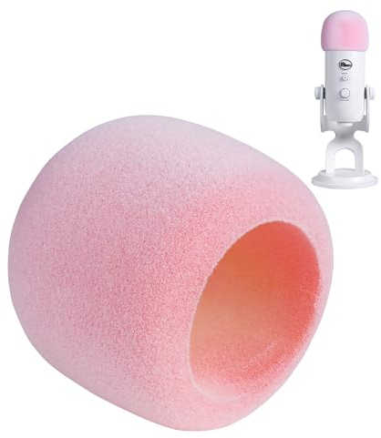 PhantAccy Pop Filter/Windscreen for Blue Yeti and Yeti Pro Microphones, Mic Cover for Filtering Plosives and Hissing Noise