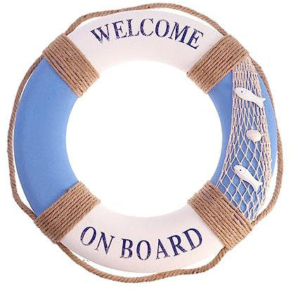 50cm Rettungsring Decor Tür Zeichen Mediterranen Stil Hängen Wohnkultur Rettungs Wasser