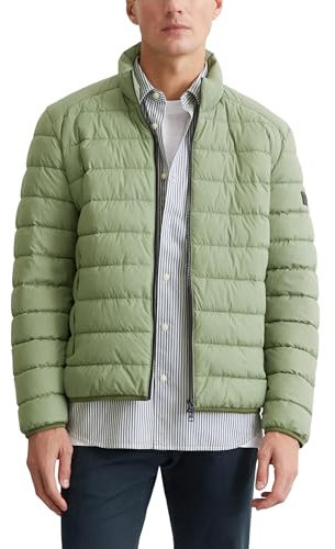 Marc O'Polo Herren Steppjacke mit Stehkragen leicht, Grün (Victorian Mist), M