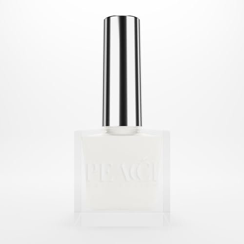 Peacci by The GelBottle Inc - Daisy White Nail Polish - Vegan & Cruelty-Free Fast Drying Nail Polish - Gel-like Finish, Super Pigmented White Nail Varnish