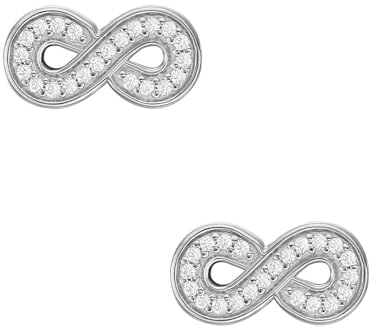 Fossil Damenohrstecker Infinity Sterlingsilber, JFS00634040