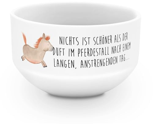 Mr. & Mrs. Panda Müslischale Pferd Springen - Geschenk, frühstücksbowl, Pony, Müslischüssel, Pferde, müslibowl, Stall, Müsli Schalen, Pferdestall, Bauernhof, Suppenschüssel, Reiten