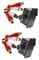 jojofuny 2 Stück Subwoofer Für Pegelregler Lautsprecherverstärker Metallgehäuse Autopegel Lautstärkereglerkabel Universal Cinch Pegelregler Autoverstärker Equalizer Schocks Rc
