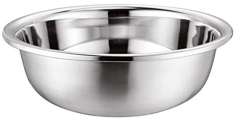 MUCKLILY 1stück Edelstahl Schüssel Praktische Rührschüssel Für Teig Salate Und Obst Spülmaschinengeeignet Vielseitig Einsetzbar Küche Und Gastronomie Strapazierfähig Und Langlebig