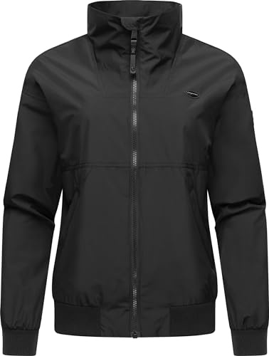 Ragwear leichte Damen Übergangsjacke wasserdichte Regenjacke (Wassersäule 11.000 mm) kurz atmungsaktiv Goona YOUMODO XS-6XL