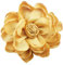 F Fityle 1 Stück Handgefertigte Brosche aus Seidenähnlichem Stoff, Blumen-Accessoire für Hochzeiten und Formelle Anlässe, Vielseitige Goldene Blumen-Brosche