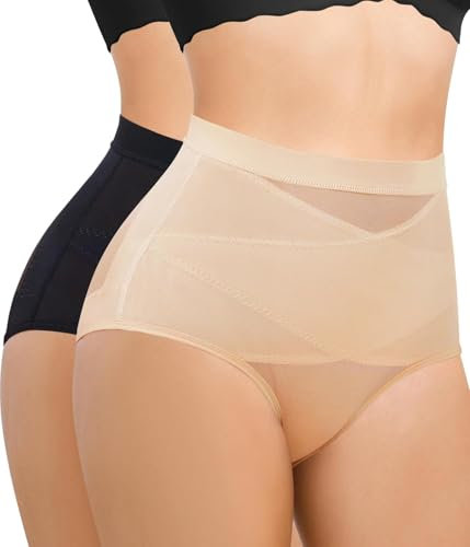 Bafully Culotte Gainante Femme Gaine Ventre Plat Amincissante Invisible Culottes Sculptantes Panty Gainant Shapewear Minceur Body Shaper