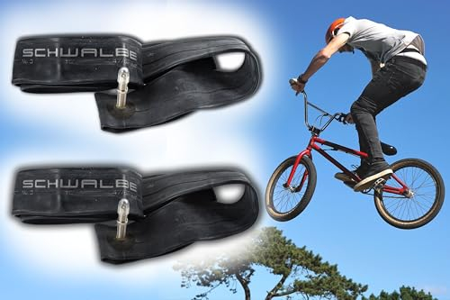 2X Fahrradschlauch, Schlauch Schwalbe 16 x 1.75-2.40 Zoll ETRTO 47/62-305 Autoventil AV 40mm, Kinderfahrrad, Roller, Laufrad, Simson SL1, Moped-Anhänger, Mofa