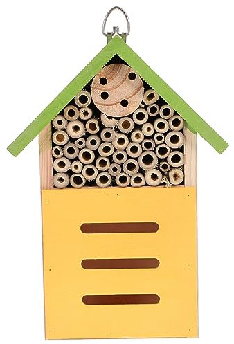 Parliky Holzhaus Für Insekten Outdoor-bienenhaus Aus Holz Natürliche Holzbienenhütte Für Garten Schmetterlingshaus Lebensraum Für Bienen Und Marienkäfer