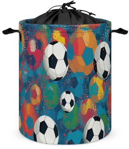 Panier à linge coloré sur pied - Panier à linge épais et imperméable - Pliable - Pour vêtements, jouets, dortoir et famille