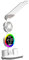 Milageto Table Lamp Reading Light Night Light Foldable Stand Light Nursery Lamp Decor Portable Adjustable Study Light Bedside Light, with fan