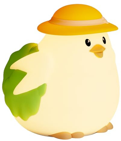 K KASONIC Nachtlicht für Kinder, RGB Silikon Nachtlicht für Kleinkinder, Wiederaufladbare Nachtlampe mit Tierdesign und Klopfdrucksteuerung, Kinder Nachtlichter für das Schlafzimmer, Küken