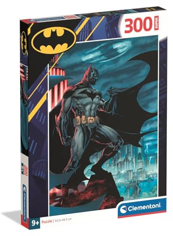 Clementoni Puzzle Batman 300 Stücke für Kindern 9-12 Jahre, Cartoon, Geschenk für Kinder, Puzzle für Kinder, Made in Italy, 21737