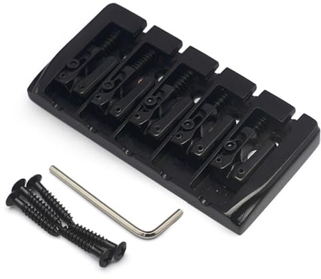Chevalet de guitare basse 5 cordes en métal avec vis de montage pour guitare électrique basse