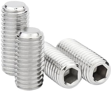 5/10/20 Stück M3 M4 M5 M6 M8 304 Edelstahl Feingewinde Madenschraube Flachkopfschraube(16mm,M5x0.5(20pcs))