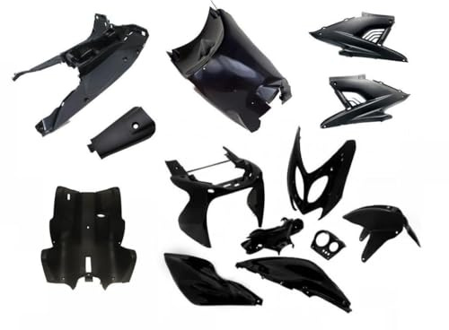 Verkleidungsset 13-teilig Matt Schwarz passend für Yamaha Aerox MBK Nitro 50 100
