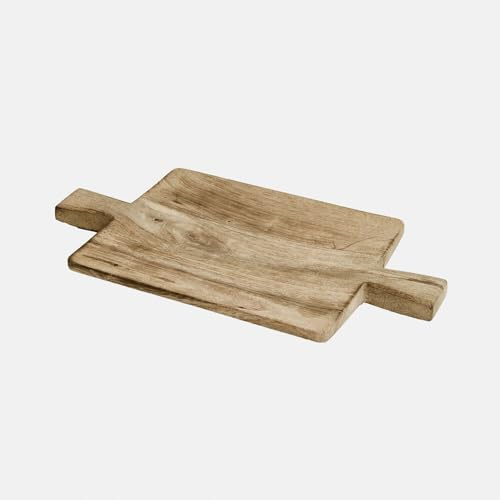 Loberon Tablett Vinoros - Burnt Finish - Authentische Holzmaserung - Natürlicher Look - Küchenzubehör - Tischaccessoires - Mangoholz, braun