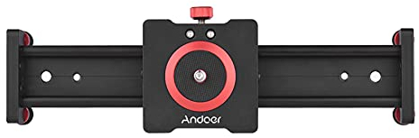 Andoer 30cm Stabilizzatore Traccia Slider per videocamera DSLR, Carica Fino a 11 libbre