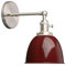 Phansthy Wandleuchten Retro Wandlampe aus Metall Deckenhalbkreis mit Schalter Verstellbar Wandspot E27 Moderne Wandleuchte Innen für Schlafzimmer Flur Eingang Wohnzimmer Küche(Rot)