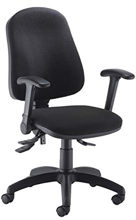 Office Hippo High Back Desk Chair, Ergonomic Home & Office Chair With Height Adjustable Seat, Backrest & Flip Up Arms, Lumbar Support For Extra Comfort, Computer Chair - Black