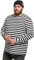Urban Classics Men's Regular Stripe Ls T-Shirt, White/Black, S