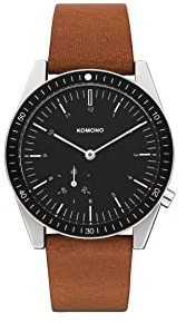 KOMONO Ray Legacy Japanische Analoge Quarzuhr für Herren mit Echtes Lederarmband