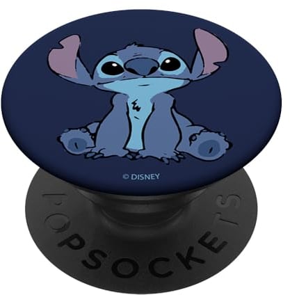PopSockets Disney Lilo & Stitch Sitting And Staring PopSockets PopGrip: Ausziehbarer Sockel und Griff für Handys/Tablets mit Tauschbarem Top