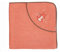 Sterntaler Baby Mädchen Badetuch Baby GOTS Enna - Badeponcho Baby, Kapuzenhandtuch, Badehandtuch Kinder mit Eichhörnchenmotiv - Bio - koralle