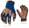 Vgo... 1Paar Sicherheits-Leder-Arbeitshandschuhe, Mechaniker-Handschuhe, Schlaghandschuhe, Rigger-Handschuhe, Anti-Vibration, Heavy Duty (CA7725IPWR)