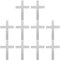 Cabilock 10 Stücke Kreuz Tortenaufsatz Cupcake Topper Kreuz Kuchendeko Tortendeko Acryl Kreuz Kuchen Topper Acrylkreuz Tortenfigur Tortenstecker für Baby Taufe Themenparty Mottoparty Deko