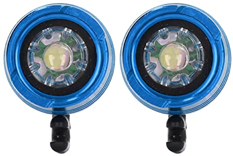 LED Clogs Schuhe Licht, 2 STÜCKE Croc Schuhe Scheinwerfer Taschenlampe, ABS IPX5 Wasserdichte Croc Stirnlampe Zum Wandern, Radfahren, Laufen, Gehen bei Nacht (Blau)