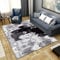 DJHWWD Kinder teppiche mädchen Kinderteppich Rechteckiger Grauer schwarzer Teppich Schlafzimmer Wohnzimmer Balkon Bodenmatte Auslegware Teppichboden 120X180CM