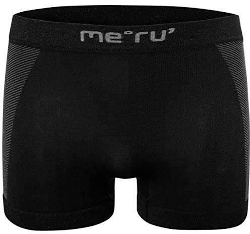Meru Herren Anvik Unterhose, Black-Grey, L