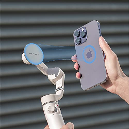 Honbobo Osmo Mobile MagSafe Magnetische Adapter Halterung Adapterhalterung Zubehör kompatibel mit DJI OM4/DJI OM 4 SE/DJI OM 5/Osmo Mobile 6/Osmo Mobile SE