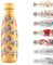 Chilly's Water Bottle - Stainless Steel and Reusable - Leak Proof, Sweat Free - Zig Zag Ditsy, 500ml