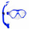 HH HHAO SPORT Kinder Schnorchelset, Tauchset Schnorchelmaske Premium Faltbarer Silikon Dry Schnorchel und Anti-Leck Anti-Fog Taucherbrille Professionelle Schnorchel Set für Kinder